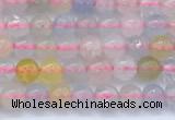 CMG475 15 inches 4mm round morganite gemstone beads