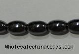 CMH146 15.5 inches 5*8mm rice magnetic hematite beads wholesale