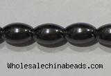 CMH147 15.5 inches 6*9mm rice magnetic hematite beads wholesale