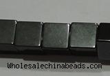 CMH161 15.5 inches 8*8mm cube magnetic hematite beads wholesale