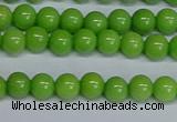 CMJ114 15.5 inches 6mm round Mashan jade beads wholesale