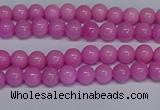 CMJ204 15.5 inches 4mm round Mashan jade beads wholesale