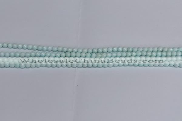 CMJ211 15.5 inches 4mm round Mashan jade beads wholesale