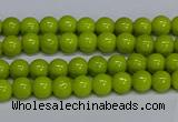 CMJ218 15.5 inches 4mm round Mashan jade beads wholesale