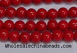 CMJ226 15.5 inches 6mm round Mashan jade beads wholesale