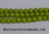 CMJ267 15.5 inches 4mm round Mashan jade beads wholesale