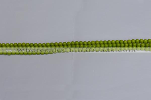 CMJ267 15.5 inches 4mm round Mashan jade beads wholesale