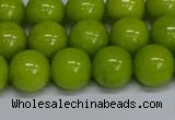 CMJ271 15.5 inches 12mm round Mashan jade beads wholesale