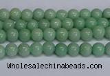 CMJ281 15.5 inches 4mm round Mashan jade beads wholesale