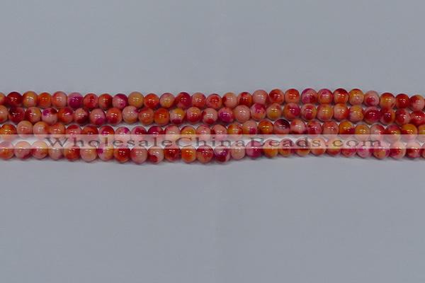 CMJ401 15.5 inches 6mm round rainbow jade beads wholesale