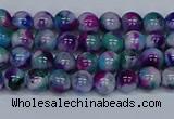 CMJ407 15.5 inches 4mm round rainbow jade beads wholesale