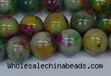 CMJ417 15.5 inches 10mm round rainbow jade beads wholesale