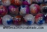 CMJ432 15.5 inches 12mm round rainbow jade beads wholesale