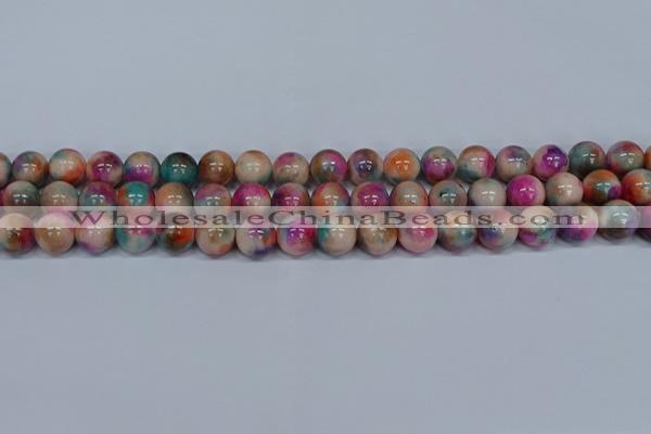 CMJ445 15.5 inches 10mm round rainbow jade beads wholesale