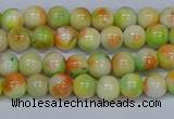 CMJ450 15.5 inches 6mm round rainbow jade beads wholesale