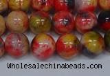 CMJ487 15.5 inches 10mm round rainbow jade beads wholesale