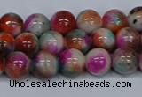 CMJ493 15.5 inches 8mm round rainbow jade beads wholesale