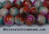 CMJ494 15.5 inches 10mm round rainbow jade beads wholesale