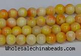 CMJ505 15.5 inches 4mm round rainbow jade beads wholesale