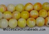 CMJ507 15.5 inches 8mm round rainbow jade beads wholesale