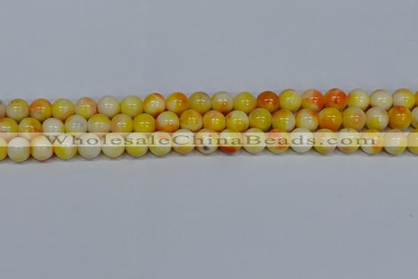 CMJ508 15.5 inches 10mm round rainbow jade beads wholesale