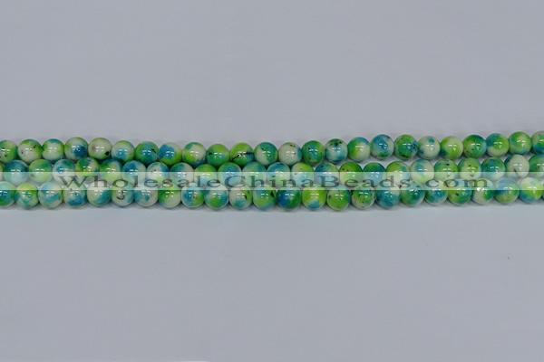 CMJ521 15.5 inches 8mm round rainbow jade beads wholesale