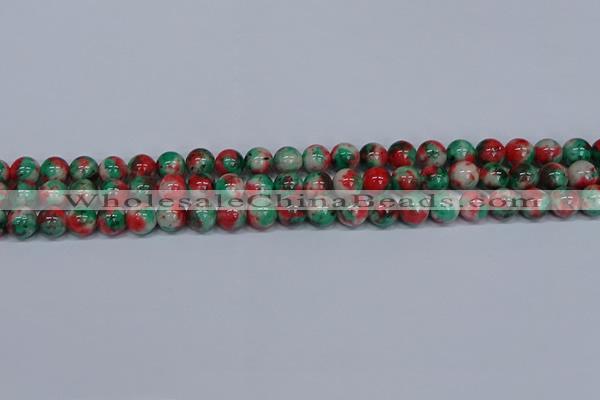 CMJ535 15.5 inches 8mm round rainbow jade beads wholesale