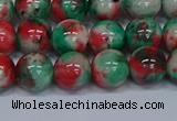 CMJ536 15.5 inches 10mm round rainbow jade beads wholesale