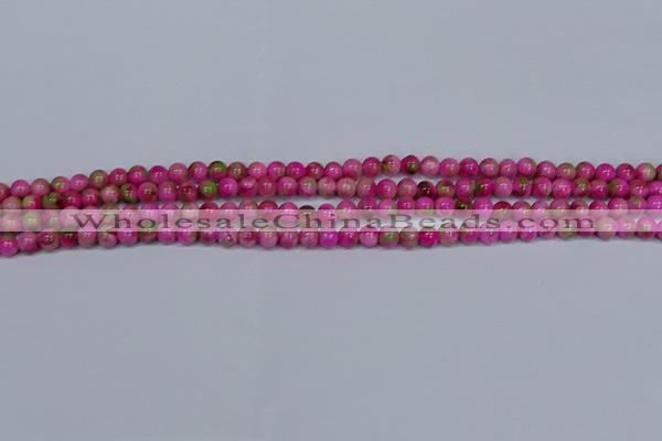 CMJ547 15.5 inches 4mm round rainbow jade beads wholesale