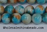 CMJ578 15.5 inches 10mm round rainbow jade beads wholesale