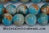 CMJ579 15.5 inches 12mm round rainbow jade beads wholesale