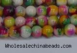 CMJ590 15.5 inches 6mm round rainbow jade beads wholesale