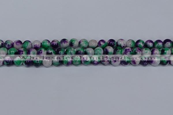 CMJ599 15.5 inches 10mm round rainbow jade beads wholesale