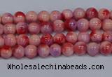 CMJ617 15.5 inches 4mm round rainbow jade beads wholesale