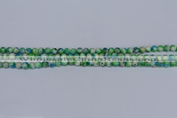 CMJ625 15.5 inches 6mm round rainbow jade beads wholesale