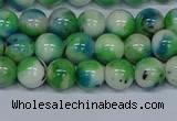 CMJ626 15.5 inches 8mm round rainbow jade beads wholesale