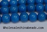 CMJ66 15.5 inches 8mm round Mashan jade beads wholesale