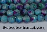 CMJ687 15.5 inches 4mm round rainbow jade beads wholesale