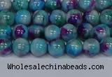 CMJ688 15.5 inches 6mm round rainbow jade beads wholesale