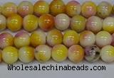 CMJ695 15.5 inches 6mm round rainbow jade beads wholesale