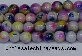 CMJ709 15.5 inches 6mm round rainbow jade beads wholesale