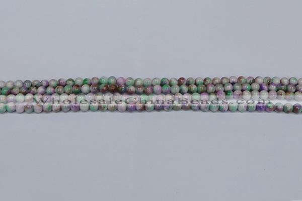 CMJ715 15.5 inches 4mm round rainbow jade beads wholesale