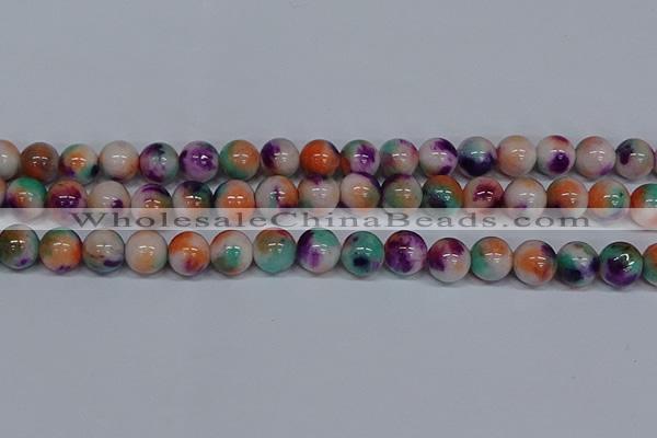 CMJ726 15.5 inches 12mm round rainbow jade beads wholesale