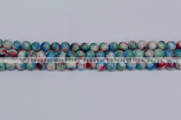 CMJ732 15.5 inches 10mm round rainbow jade beads wholesale