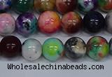 CMJ753 15.5 inches 10mm round rainbow jade beads wholesale