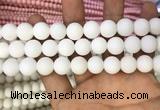 CMJ804 15.5 inches 12mm round matte Mashan jade beads wholesale