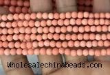 CMJ825 15.5 inches 4mm round matte Mashan jade beads wholesale