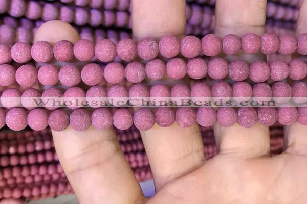 CMJ831 15.5 inches 6mm round matte Mashan jade beads wholesale