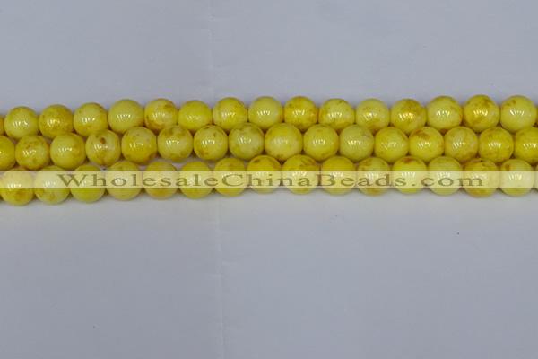 CMJ907 15.5 inches 8mm round Mashan jade beads wholesale