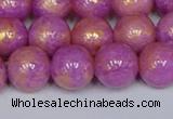 CMJ922 15.5 inches 8mm round Mashan jade beads wholesale